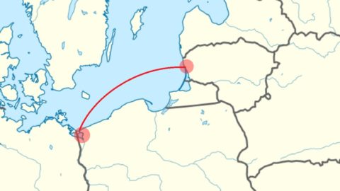 Planned ferry connection between Świnoujście and Klaipeda